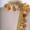 1 Yard Gold Chunky Tassel /Fringe Trim with Braided Gimp 2 Inch Wide for Elegant Home Decor